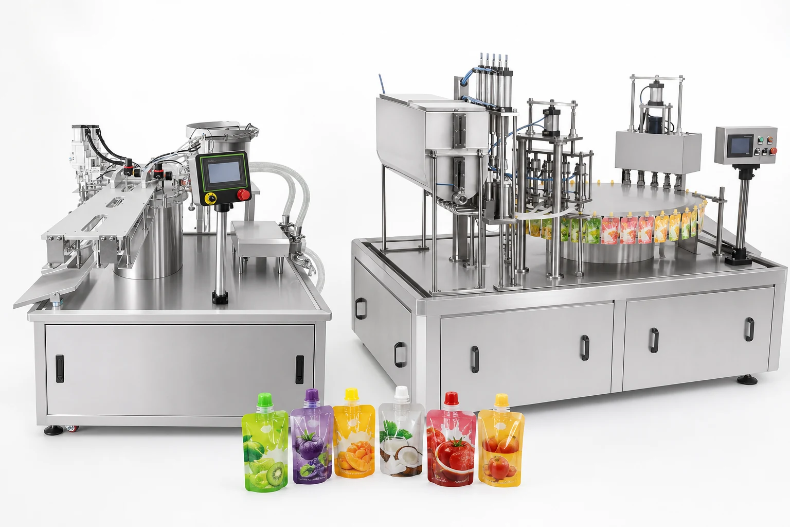 Spout pouch filling machine